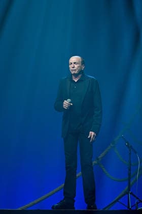 I Muvrini In Concert - Paris I Muvrini, Alain Bernardini performs at the l Olympia in Paris, France on March 4, 2026. Photo by Christophe Meng ABACAPRESS.COM Paris France  Copyright: xMengxChristophe ABACAx