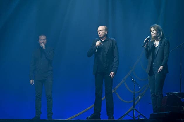 I Muvrini In Concert - Paris I Muvrini, Alain Bernardini, Stéphane Mangiantini performs at the l Olympia in Paris, France on March 4, 2026. Photo by Christophe Meng ABACAPRESS.COM Paris France  Copyright: xMengxChristophe ABACAx