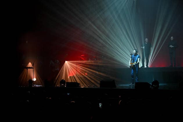 I Muvrini In Concert - Paris I Muvrini, Jean-François Bernardini performs at the l Olympia in Paris, France on March 4, 2026. Photo by Christophe Meng ABACAPRESS.COM Paris France  Copyright: xMengxChristophe ABACAx