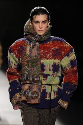 PFW - Dries Van Noten Runway A model walks the runway during the Dries Van Noten Womenswear Fall Winter 2026-2027 show as part of Paris Fashion Week on March 04, 2026 in Paris, France. Photo by Alain Gil Gonzalez ABACAPRESS.COM Paris France  Copyright: xGonzalezxAlain-Gil ABACAx