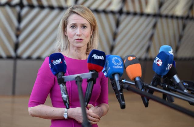 EU High Representative for Foreign Affairs and Security Policy Kaja Kallas BRUSSELS, BELGIUM - MARCH 5: EU High Representative for Foreign Affairs and Security Policy Kaja Kallas makes a press statement ahead of European Union (EU) Foreign Ministers extraordinary meeting to discuss recent developments in Iran and the Middle East in Brussels, Belgium on March 5, 2026. Dursun Aydemir Anadolu Brussels Belgium. Editorial use only. Please get in touch for any other usage.  Copyright: x2026xAnadoluxDursunxAydemirx
