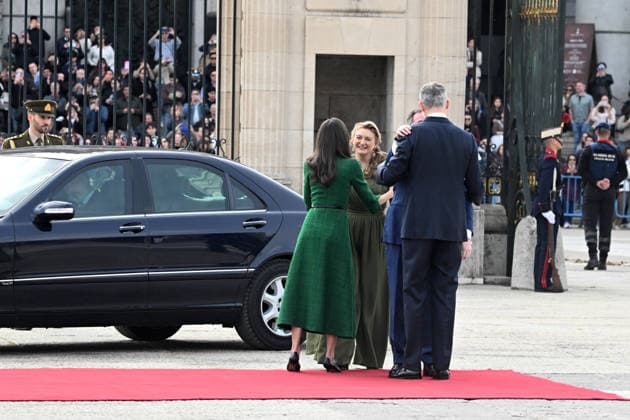 King Felipe VI and Queen Letizia receive William V of Luxembourg and Stéphanie de Lannoy at the Royal Palace, on March 5, 2026, in Madrid Spain The Grand Dukes of Luxembourg began their reign in October last year, following the abdication of Henry of Luxembourg in favor of his son KINGDOM DUCHESSES LUXEMBOURG @oliwan JOSE OLIVA 05 03 2026 Madrid Madrid Madrid Espana  Copyright: x@oliwanx xJOSExOLIVAx 7340174