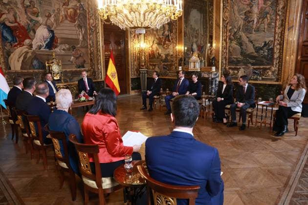 Spanish King Felipe VI and , Guillaume, Grand Duke of Luxembourg ,in Madrid, Spain, on Thursday, 5 March 2026. Cordon Press 