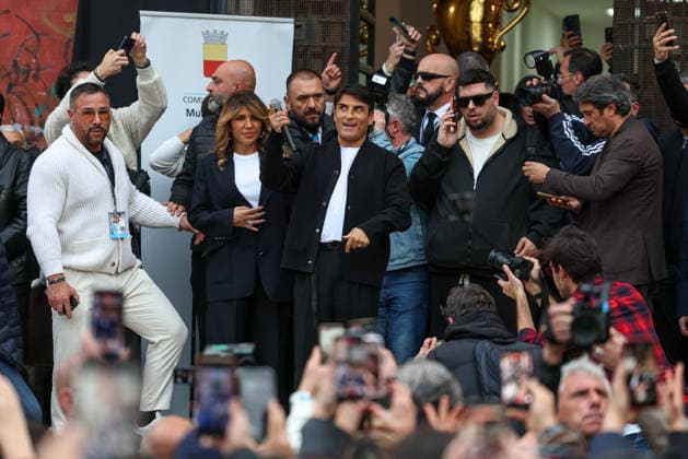 Naples, March 5, 2026 - Sal Da Vinci celebrates in his hometown of Mergellina after winning the Sanremo Music Festival (NeaPhoto)  Copyright: xNapolipressx xipa-agency.netx xNapolipressx IPA_Agency_IPA72422073