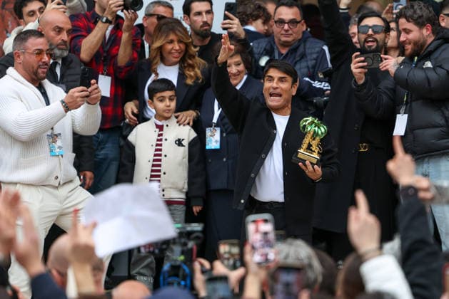 Naples, March 5, 2026 - Sal Da Vinci celebrates in his hometown of Mergellina after winning the Sanremo Music Festival (NeaPhoto)  Copyright: xNapolipressx xipa-agency.netx xNapolipressx IPA_Agency_IPA72422113