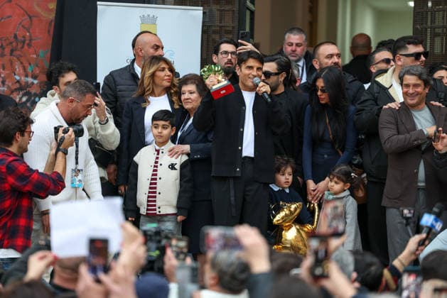 Naples, March 5, 2026 - Sal Da Vinci celebrates in his hometown of Mergellina after winning the Sanremo Music Festival (NeaPhoto)  Copyright: xNapolipressx xipa-agency.netx xNapolipressx IPA_Agency_IPA72422087