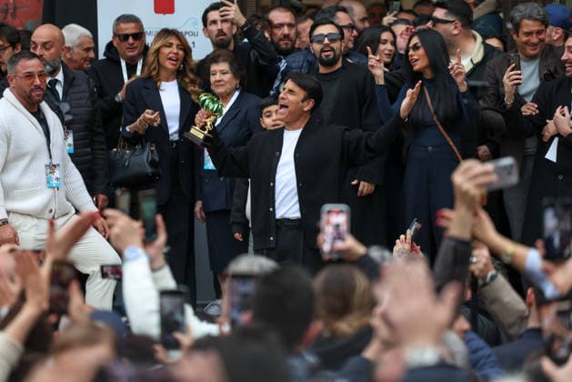 Naples, March 5, 2026 - Sal Da Vinci celebrates in his hometown of Mergellina after winning the Sanremo Music Festival (NeaPhoto)  Copyright: xNapolipressx xipa-agency.netx xNapolipressx IPA_Agency_IPA72422149