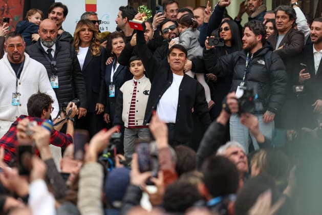 Naples, March 5, 2026 - Sal Da Vinci celebrates in his hometown of Mergellina after winning the Sanremo Music Festival (NeaPhoto)  Copyright: xNapolipressx xipa-agency.netx xNapolipressx IPA_Agency_IPA72422167