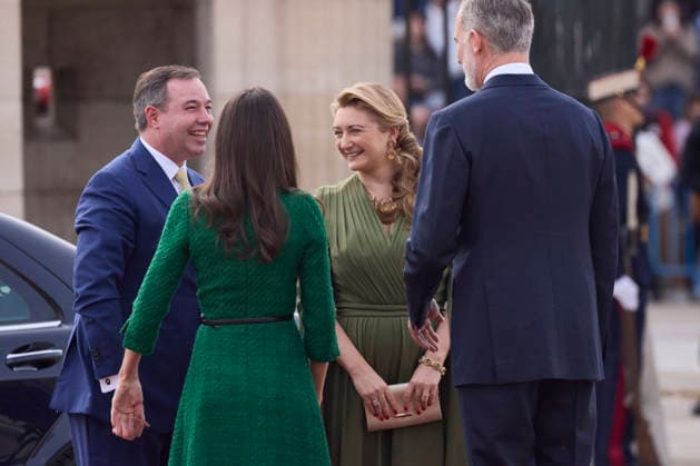 March 5, 2026, Madrid, Madrid, Spain: KING FELIPE VI of SPAIN and QUEEN LETIZIA of SPAIN receive GRAND DUKE GUILLAUME of LUXEMBOURG and GRAND DUCHESS STEPHANIE of LUXEMBOURG Madrid Spain  - ZUMAc260 20260305_zep_c260_039 Copyright: xMikexChicorrox