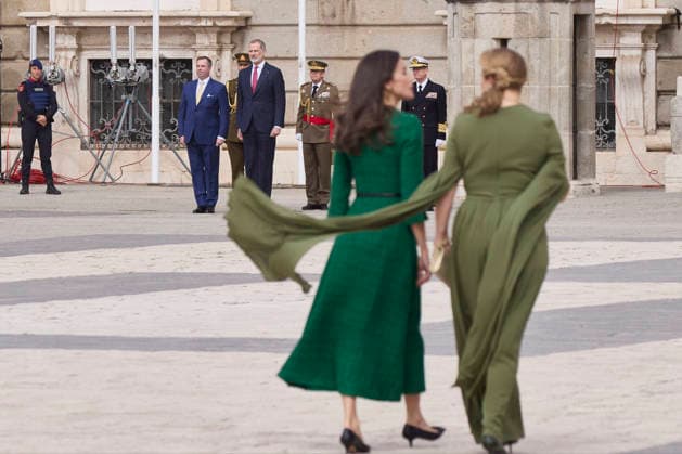March 5, 2026, Madrid, Madrid, Spain: QUEEN LETIZIA of SPAIN recieves Grand Duchess STEPHANIE of LUXEMBOURG Madrid Spain - ZUMAc260 20260305_zep_c260_033 Copyright: xMikexChicorrox
