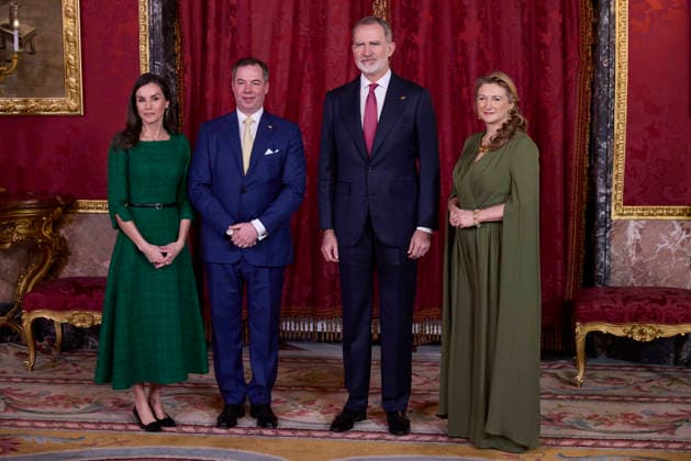 March 5, 2026, Madrid, Madrid, Spain: KING FELIPE VI of SPAIN and QUEEN LETIZIA of SPAIN receive GRAND DUKE GUILLAUME of LUXEMBOURG and GRAND DUCHESS STEPHANIE of LUXEMBOURG Madrid Spain - ZUMAc260 20260305_zep_c260_036 Copyright: xMikexChicorrox