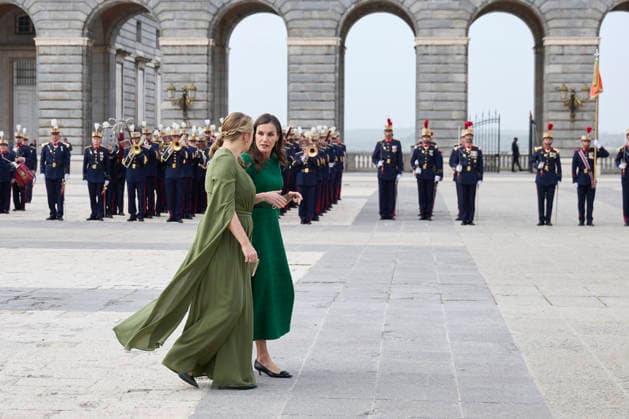 March 5, 2026, Madrid, Madrid, Spain: QUEEN LETIZIA of SPAIN recieves Grand Duchess STEPHANIE of LUXEMBOURG Madrid Spain - ZUMAc260 20260305_zep_c260_040 Copyright: xMikexChicorrox