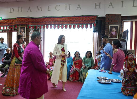 . 05 03 2026. Leicester ,United Kingdom. Kate Middleton, the Princess of Wales during a visit to the Shreeji Dham Haveli Hindu Temple in Leicester, United Kingdom.  xi-Imagesx xPoolx IIM-26613-0034