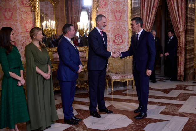 March 5, 2026, Madrid, Madrid, Spain: KING FELIPE VI of SPAIN and QUEEN LETIZIA of SPAIN receive GRAND DUKE GUILLAUME of LUXEMBOURG and GRAND DUCHESS STEPHANIE of LUXEMBOURG Madrid Spain - ZUMAc260 20260305_zep_c260_052 Copyright: xMikexChicorrox