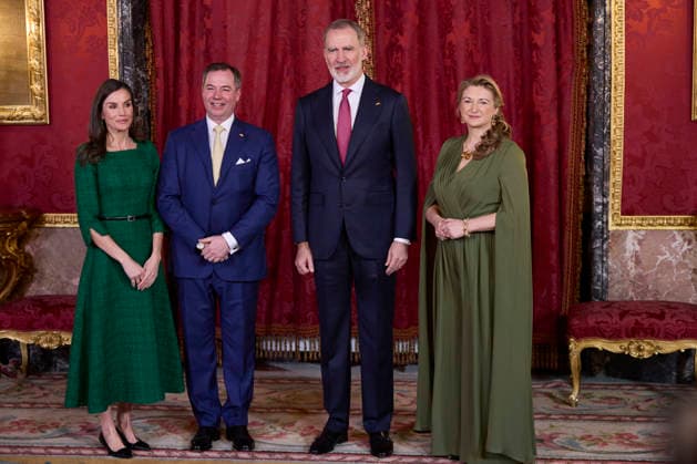 March 5, 2026, Madrid, Madrid, Spain: KING FELIPE VI of SPAIN and QUEEN LETIZIA of SPAIN receive GRAND DUKE GUILLAUME of LUXEMBOURG and GRAND DUCHESS STEPHANIE of LUXEMBOURG Madrid Spain - ZUMAc260 20260305_zep_c260_057 Copyright: xMikexChicorrox