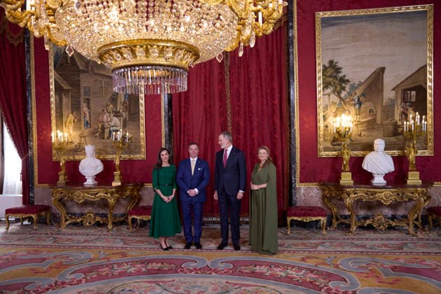 March 5, 2026, Madrid, Madrid, Spain: KING FELIPE VI of SPAIN and QUEEN LETIZIA of SPAIN receive GRAND DUKE GUILLAUME of LUXEMBOURG and GRAND DUCHESS STEPHANIE of LUXEMBOURG Madrid Spain - ZUMAc260 20260305_zep_c260_062 Copyright: xMikexChicorrox