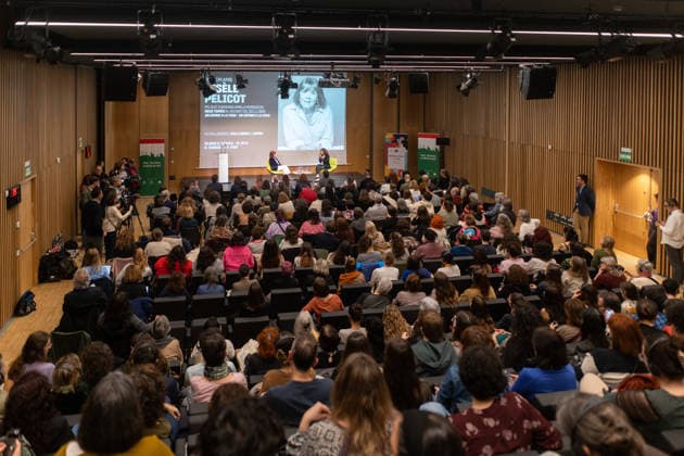 Gisèle Pelicot presents the memoir A hymn to life in Barcelona Gisèle Pelicot i during the presentation of the memoir A hymn to life , with journalist Neus Tomàs d , a 5 March 2026, in Barcelona, Cataluna Espana Pelicot has published the book A hymn to life in which she narrates in the book her memories when one morning in November 2020 she discovered that her husband had been drugging and raping her in secret, and inviting strangers to her home to abuse her Four years later Pelicot decided to give up her anonymity when the trial began against her husband and fifty other men declaring that shame must change sides 05 MARCH 2026 MEMOIRS PELICOT BOOK PRESENTATION Lorena Sopê Barcelona Cataluna Barcelona Cataluna Spain  Copyright: xLorenaxSopÃªnax 7341503