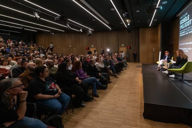 Gisèle Pelicot presents the memoir A hymn to life in Barcelona Gisèle Pelicot i during the presentation of the memoir A hymn to life , with journalist Neus Tomàs d , a 5 March 2026, in Barcelona, Cataluna Espana Pelicot has published the book A hymn to life in which she narrates in the book her memories when one morning in November 2020 she discovered that her husband had been drugging and raping her in secret, and inviting strangers to her home to abuse her Four years later Pelicot decided to give up her anonymity when the trial began against her husband and fifty other men declaring that shame must change sides 05 MARCH 2026 MEMOIRS PELICOT BOOK PRESENTATION Lorena Sopê Barcelona Cataluna Barcelona Cataluna Spain  Copyright: xLorenaxSopÃªnax 7341504