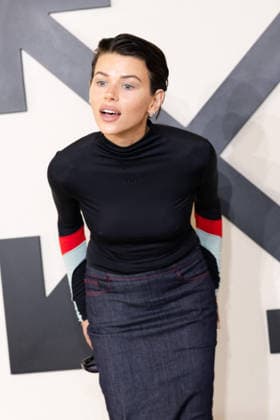 PFW - Off White Photocall Georgia Fowler attends the Off-White Womenswear Fall Winter 2026-2027 show as part of Paris Fashion Week (PFW) on March 5, 2026 in Paris, France. Photo by Alexis Jumeau ABACAPRESS.COM Paris France  Copyright: xJumeauxAlexis ABACAx