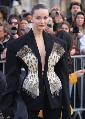 Kristina Romanova at the Arrivals at the Schiaparelli Collection Femme Prêt à Porter Automne Hiver 2026 2027 fashion show at the Carrousel du Louvre during Paris Fashion Week PFW , in Paris, FRance, on March 5, 2026 Denis Guignebourg Bestimage Arrivals at the Schiaparelli Womens Ready to Wear Fall Winter 2026 2027 fashion show at the Carrousel du Louvre during Paris Fashion Week PFW , in Paris, France, on March 5, 2026  Copyright: xDenisxGuignebourgx xBestimagexDenisxGuignebourgx xBestimagex
