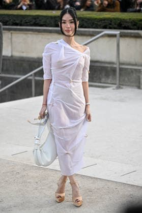 PFW Schiaparelli Outside Arrivals Heart Evangelista arriving at the Schiaparelli show during Fashion Week in Paris, France on March 5, 2026. Photo by Julien Reynaud APS-Medias ABACAPRESS.COM Paris France  Copyright: xReynaudxJulien APS-Medias ABACAx