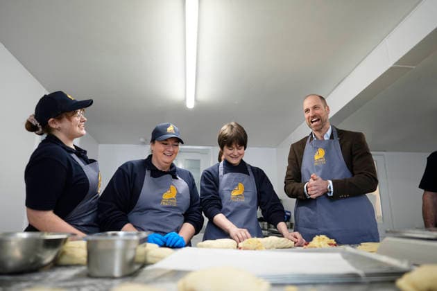 . 05 03 2026. Heston, United Kingdom. Prince William during a visit to the Gear Farm Pasty Company, a family-run farm known for producing traditional Cornish pasties in Heston, Cornwall, United Kingdom.  xPoolx xi-Imagesx IIM-26614-0002