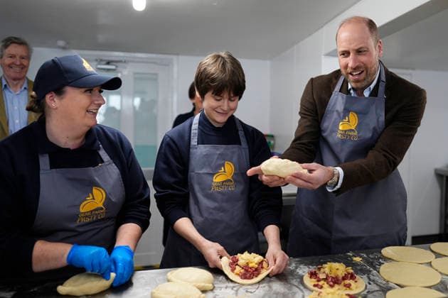 . 05 03 2026. Heston, United Kingdom. Prince William during a visit to the Gear Farm Pasty Company, a family-run farm known for producing traditional Cornish pasties in Heston, Cornwall, United Kingdom.  xPoolx xi-Imagesx IIM-26614-0006
