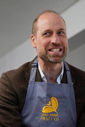 . 05 03 2026. Heston, United Kingdom. Prince William during a visit to the Gear Farm Pasty Company, a family-run farm known for producing traditional Cornish pasties in Heston, Cornwall, United Kingdom.  xPoolx xi-Imagesx IIM-26614-0024