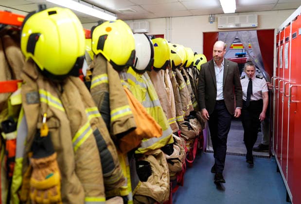 . 05 03 2026. Heston, United Kingdom. Prince William during a visit to Helston Community Fire Station in Heston, Cornwall, United Kingdom.  xPoolx xi-Imagesx IIM-26614-0029