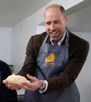 . 05 03 2026. Helston, United Kingdom. Prince William during a visit to the Gear Farm Pasty Company, a family-run farm known for producing traditional Cornish pasties in Helston, Cornwall, United Kingdom.  xPoolx xi-Imagesx IIM-26614-0038