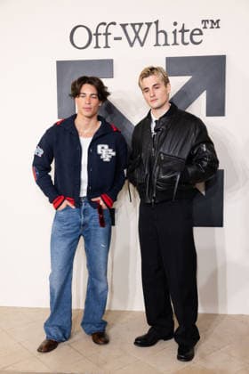 PFW - Off White Photocall Tim Schaecker and Luis Freitag attends the Off-White Womenswear Fall Winter 2026-2027 show as part of Paris Fashion Week (PFW) on March 5, 2026 in Paris, France. Photo by Alexis Jumeau ABACAPRESS.COM Paris France  Copyright: xJumeauxAlexis ABACAx