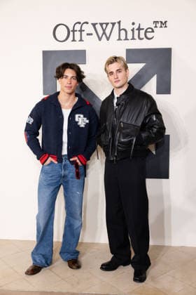 PFW - Off White Photocall Tim Schaecker and Luis Freitag attends the Off-White Womenswear Fall Winter 2026-2027 show as part of Paris Fashion Week (PFW) on March 5, 2026 in Paris, France. Photo by Alexis Jumeau ABACAPRESS.COM Paris France  Copyright: xJumeauxAlexis ABACAx