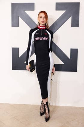 PFW - Off White Photocall Evelyn Kazantzoglou attends the Off-White Womenswear Fall Winter 2026-2027 show as part of Paris Fashion Week (PFW) on March 5, 2026 in Paris, France. Photo by Alexis Jumeau ABACAPRESS.COM Paris France  Copyright: xJumeauxAlexis ABACAx