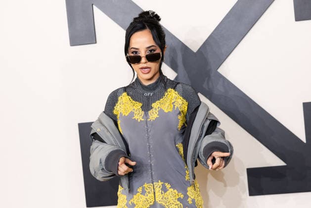 PFW - Off White Photocall Becky G attends the Off-White Womenswear Fall Winter 2026-2027 show as part of Paris Fashion Week (PFW) on March 5, 2026 in Paris, France. Photo by Alexis Jumeau ABACAPRESS.COM Paris France  Copyright: xJumeauxAlexis ABACAx