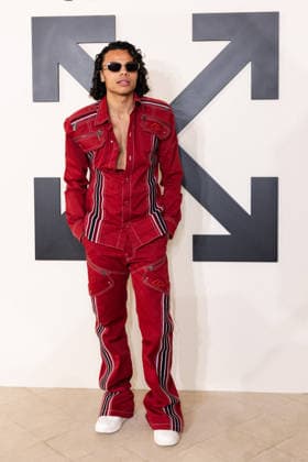 PFW - Off White Photocall Zakari Kunakey attends the Off-White Womenswear Fall Winter 2026-2027 show as part of Paris Fashion Week (PFW) on March 5, 2026 in Paris, France. Photo by Alexis Jumeau ABACAPRESS.COM Paris France  Copyright: xJumeauxAlexis ABACAx