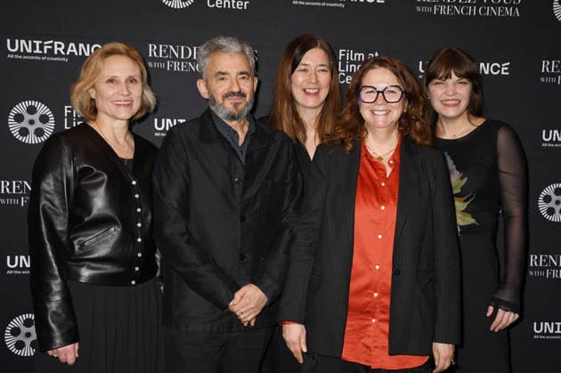 NEW YORK, NY - MARCH 5: Daniela Elstner, Daniel Battsek, Florence Almozini, Anna Takahashi and Madeline Whittle at the opening night of the 31st Rendez-Vous With French Cinema on March 5, 2026 at Furman Gallery at the Walter Reade Theater in New York City. Credit; mpi099 MediaPunch Copyright: xMediaPunchx