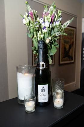 March 5, 2026, Bronx, New York, USA: Bottle of sparkling wine Elisa by Maison Veuve Amiot on display during opening night of Rendez-Vous With French Cinema at Walter Reade Theater of Lincoln Center in New York, NY on March 5, 2026. Bronx USA - ZUMAr339 20260305_znp_r339_023 Copyright: xLevxRadinx