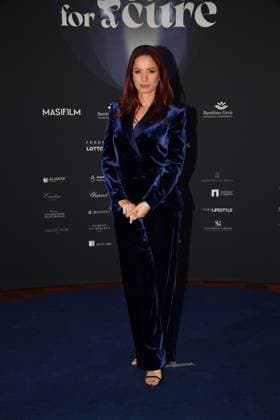 Rome, Sistine Corridors of Santo Spirito in Sassia, Evening Event Together For a Cure , In the photo: Andrea Delogu  Copyright: xVincenzoxLandix xipa-agency.netx xVincenzoxLandix IPA_Agency_IPA72437644