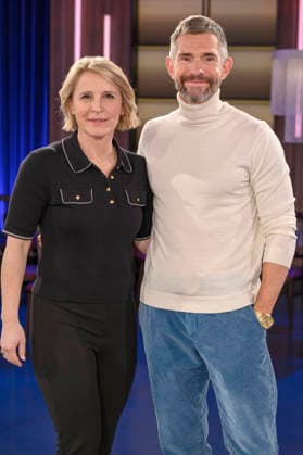 Susan Link und Micky Beisenherz bei der Aufzeichnung der WDR-Talkshow Kölner Treff im WDR Studio BS 3. Köln, 05.03.2026