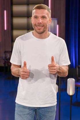 Lukas Podolski bei der Aufzeichnung der WDR-Talkshow Kölner Treff im WDR Studio BS 3. Köln, 05.03.2026