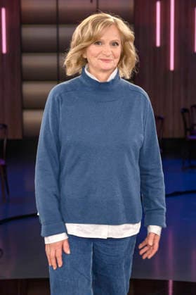 Johanna Gastdorf bei der Aufzeichnung der WDR-Talkshow Kölner Treff im WDR Studio BS 3. Köln, 05.03.2026