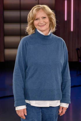 Johanna Gastdorf bei der Aufzeichnung der WDR-Talkshow Kölner Treff im WDR Studio BS 3. Köln, 05.03.2026