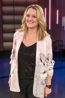 Lisa Feller bei der Aufzeichnung der WDR-Talkshow Kölner Treff im WDR Studio BS 3. Köln, 05.03.2026