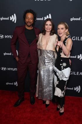 37th Annual GLAAD Media Awards guest, Karolina Wydra and Rhea Seehorn at the 37th Annual GLAAD (Gay and Lesbian Alliance Against Defamation) Media Awards held at The Beverly Hilton Hotel on March 5, 2026 in Beverly Hills, Los Angeles, California, United States., Credit:Xavier Collin Avalon USA, California, Los Angeles  Copyright: xXavierxCollinx xAvalonx 1080412954