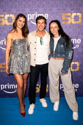 Stella Stegmann, Josh Stanley und Sandra Sicora bei der Staffel 3 Premiere der Amazon Prime Video Reality-Show The 50 im Cinedom. Köln, 05.03.2026