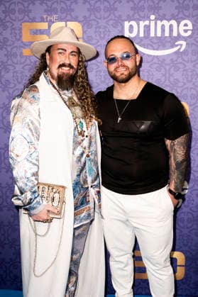 Leon Shankara mit Gast bei der Staffel 3 Premiere der Amazon Prime Video Reality-Show The 50 im Cinedom. Köln, 05.03.2026