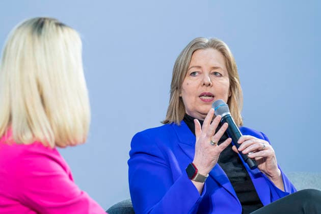 Bärbel Bas - Besuch Alliance der Chancen EUR, Deutschland, Berlin, 06.03.2026: Impulsvortrag von Bundesministerinnen Bärbel Bas (SPD). Mit Paneldiskussion zu den Themen Ausbildungsland Deutschland und Bedeutung Arbeitsmarktdrehscheibe Wie schaffen es Unternehmen wirtschaftlich und sozial nachhaltige Beschäftigungsperspektiven zu schaffen. Es gibt Gespräche mit Gästen aus Politik, Wirtschaft und Sozialpartnerschaft. *** Bärbel Bas Visit Alliance of Opportunities EUR, Germany, Berlin, 06 03 2026 Keynote speech by Federal Minister Bärbel Bas SPD With panel discussion on the topics of Germany as a training country and the importance of the labor market hub How companies manage to create economically and socially sustainable employment