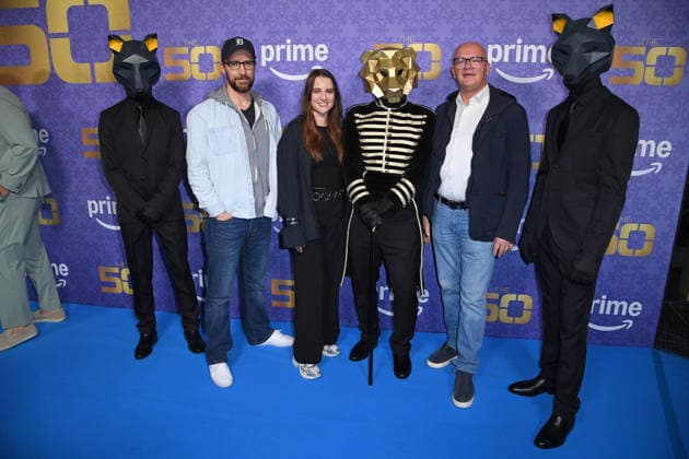 Philip Pratt, Jessica Heymann, Rainer Laux bei der Premiere von THE 50 - Staffel 3 von Prime Video im Cinedom in Köln am 05.03.2026