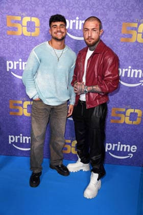 Leandro Fünfsinn, Marvin Manson bei der Premiere von THE 50 - Staffel 3 von Prime Video im Cinedom in Köln am 05.03.2026