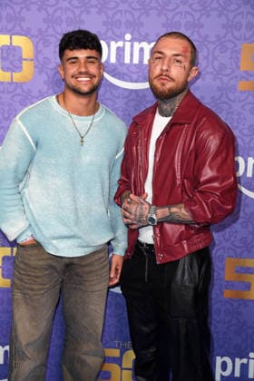 Leandro Fünfsinn, Marvin Manson bei der Premiere von THE 50 - Staffel 3 von Prime Video im Cinedom in Köln am 05.03.2026